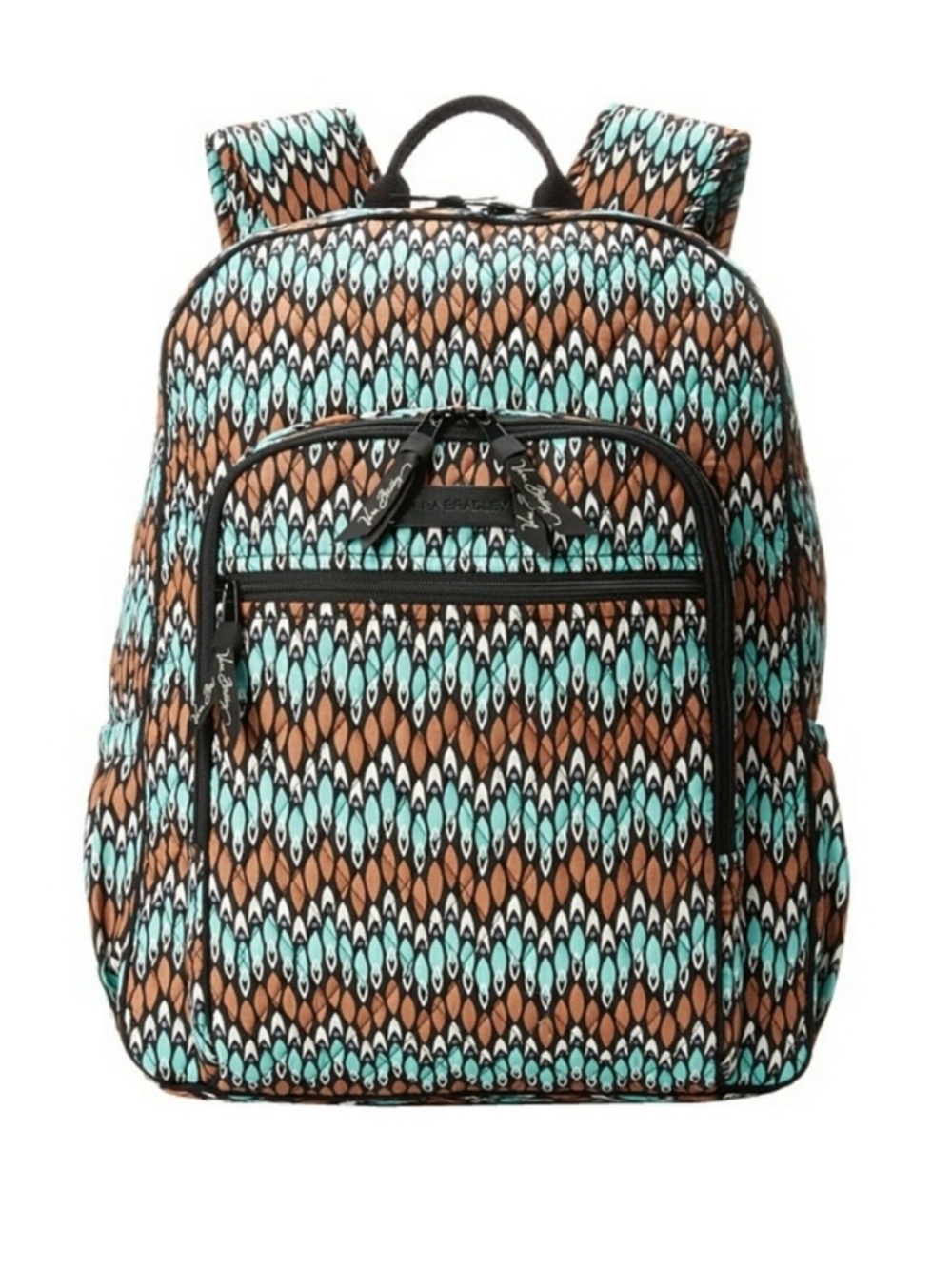 Vera Bradley backpack retired 2015 "Sierra Stream" pattern brown and green